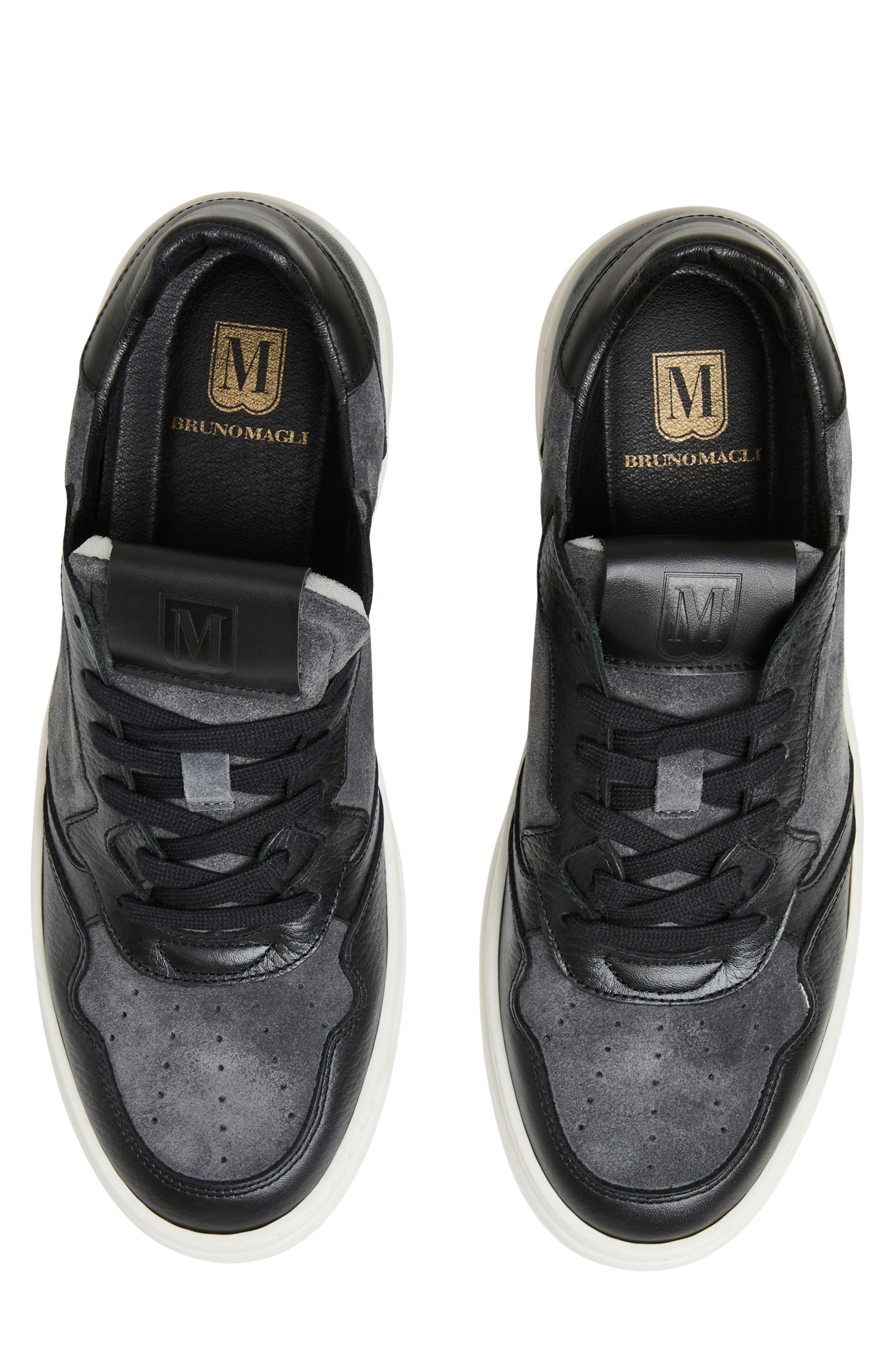 Bruno Magli Henry Low Top Sneaker, Alternate, color, Black