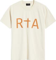 RtA Liam Regular Fit Logo Graphic T-Shirt