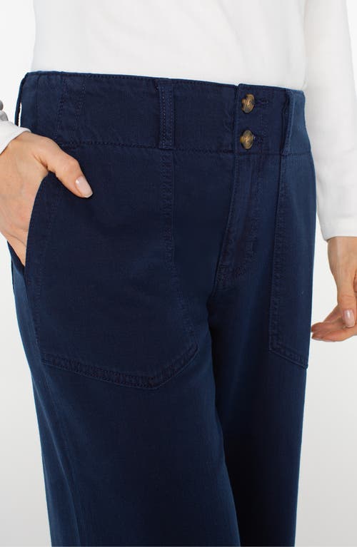 Liverpool Los Angeles Hannah Flare Leg Pants In Blue
