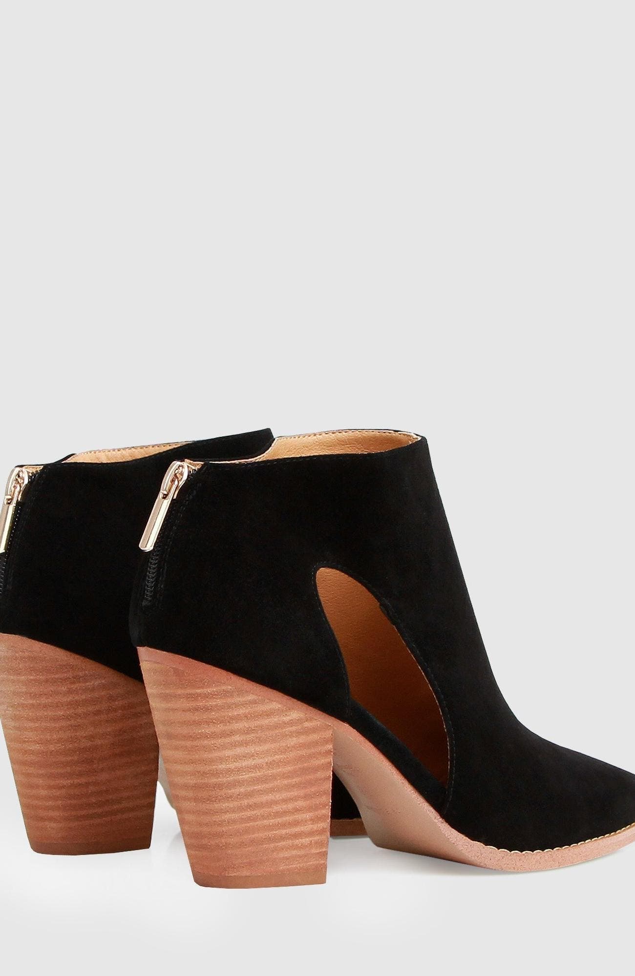 Belle & Bloom Midnight Special Suede Ankle Boot, Alternate, color, Black