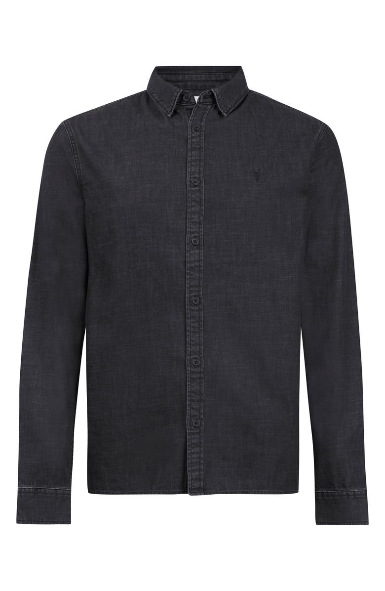 AllSaints Bramston Regular Fit Denim Button-Up Shirt, Alternate, color,
