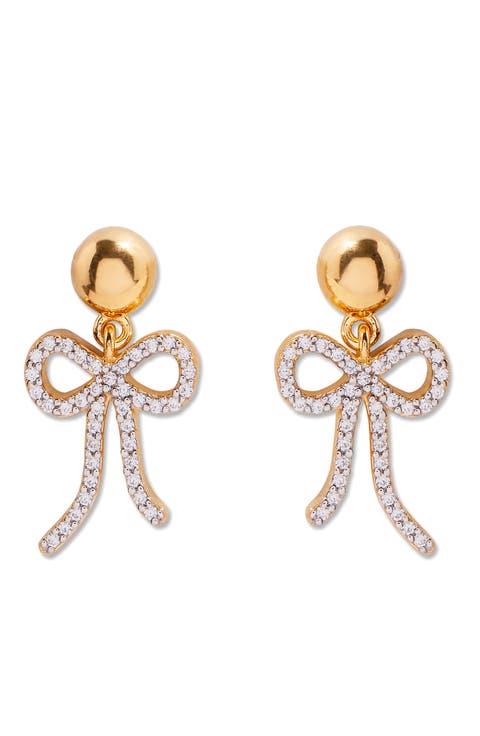 Adeline Bow Drop Earrings