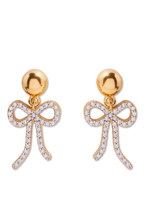Brook & York Brook And York Adeline Bow Drop Earrings In Gold