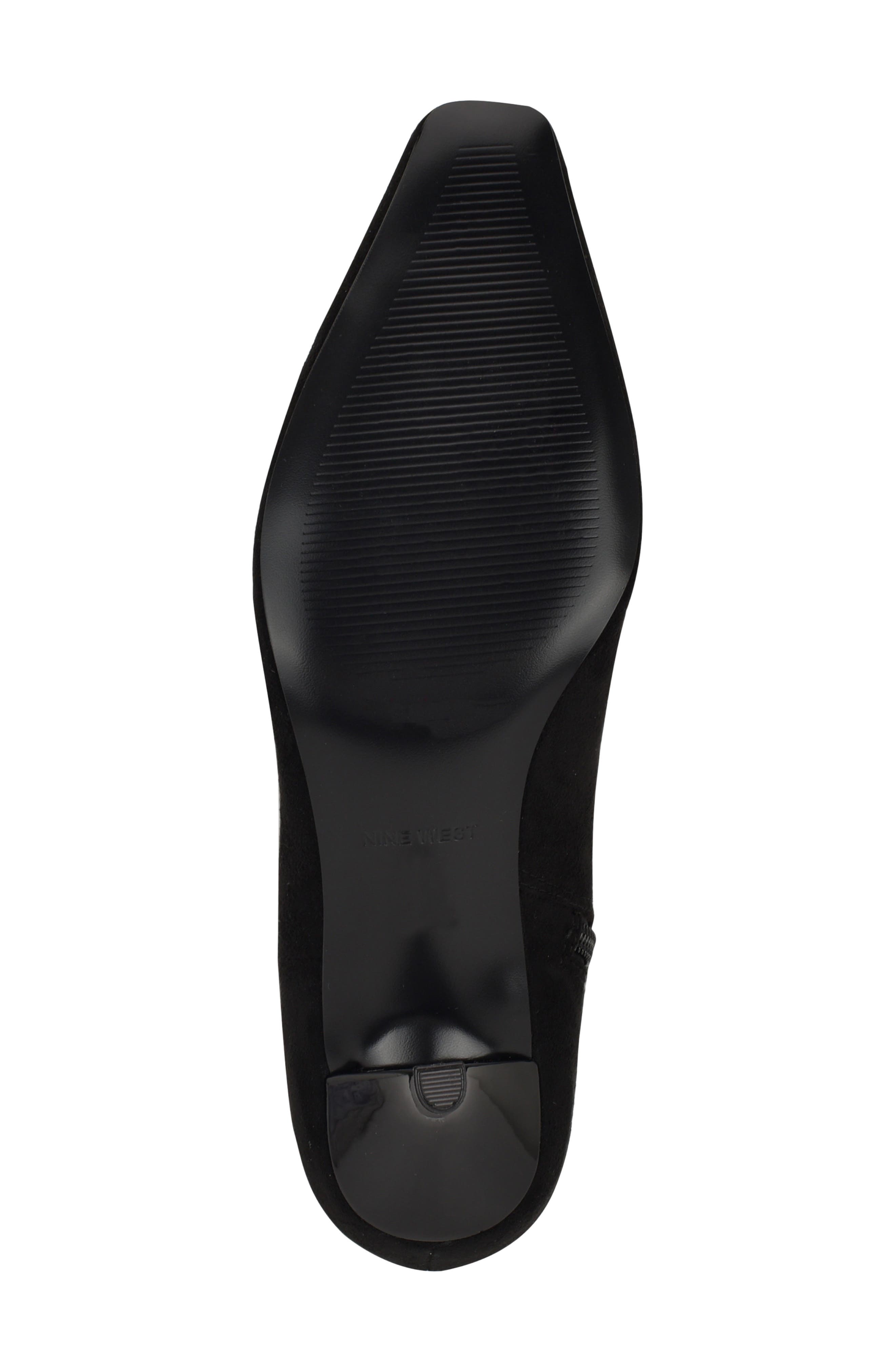 Nine West Havier Knee High Kitten Heel Boot, Alternate, color, Black