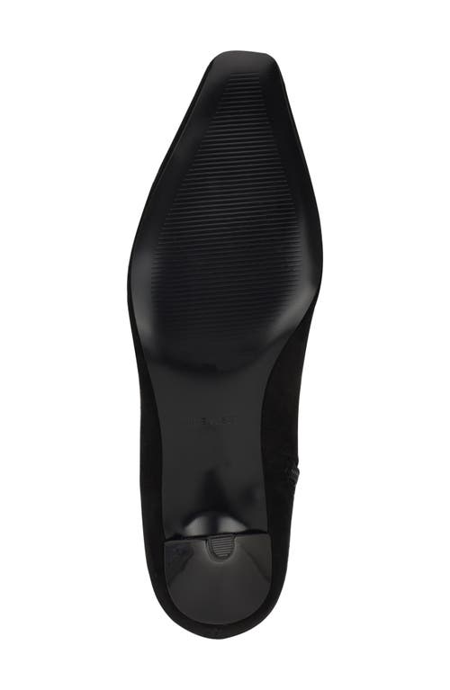 Nine West Women's Havier Wide Calf Kitten Heel Dress Boots In Black