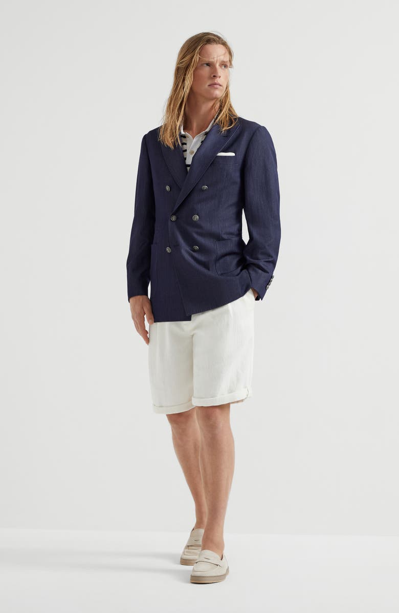 Brunello Cucinelli Bermuda shorts with drawstring, Alternate, color, 