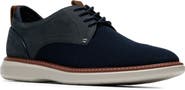 Clarks® Brantin Plaid Leather Oxford Shoe