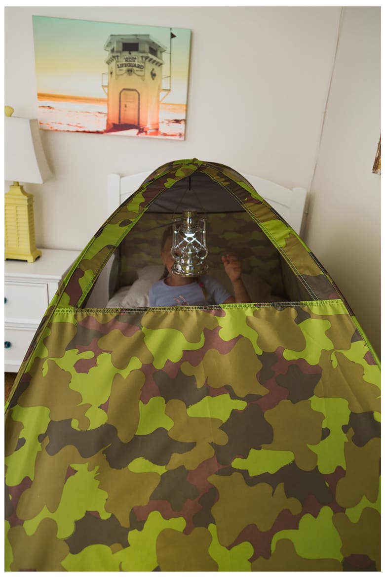 Twin-Size HQ Camo Bed Tent, Alternate, color, CAMO GREEN