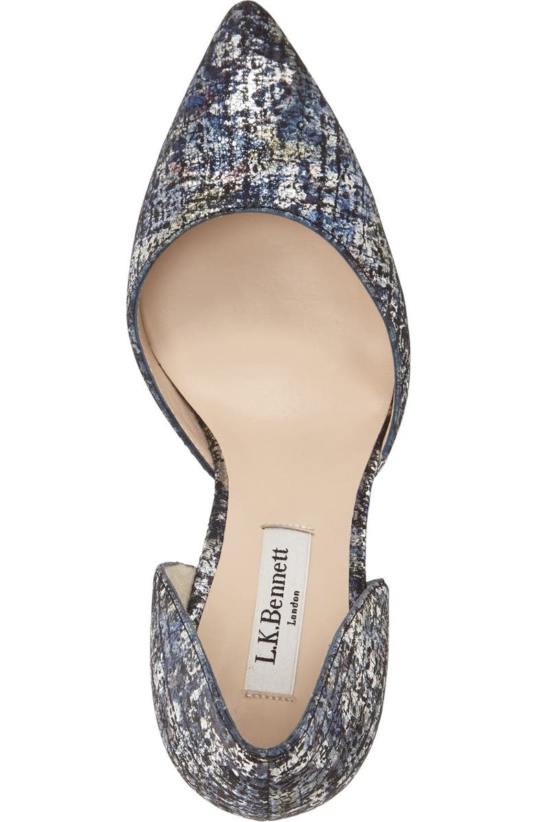 LK Bennett L.K. Bennett Flossie d'Orsay Pump, Alternate, color, Silver Metallic