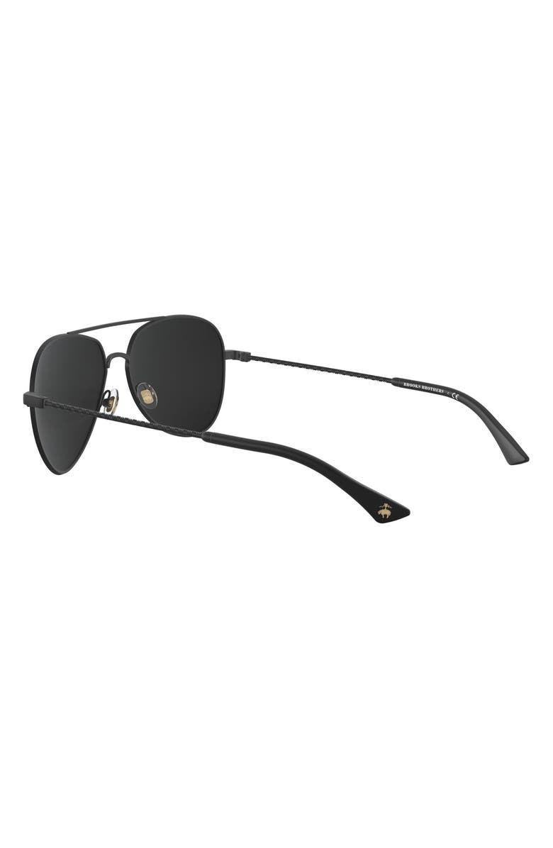 Brooks Brothers 58mm Mirrored Pilot Sunglasses, Alternate, color, 
