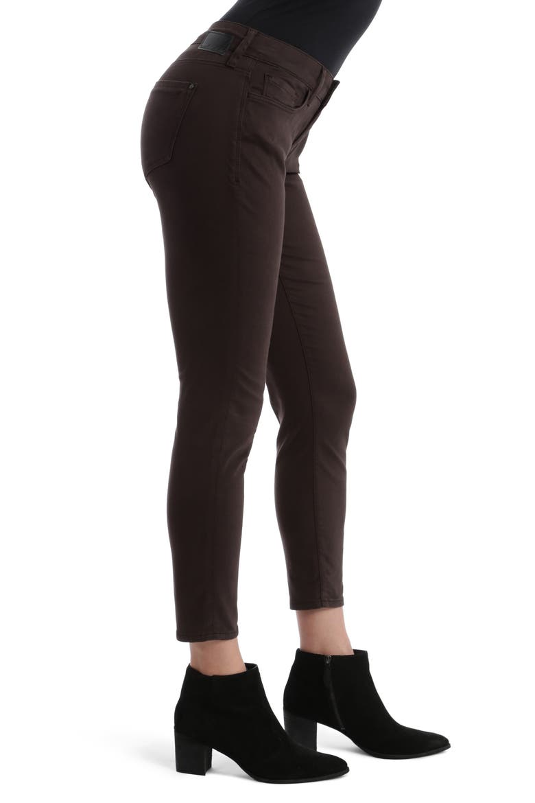 Alexa Ankle Skinny Jeans, Alternate, color, BLACK COFFEE SATEEN