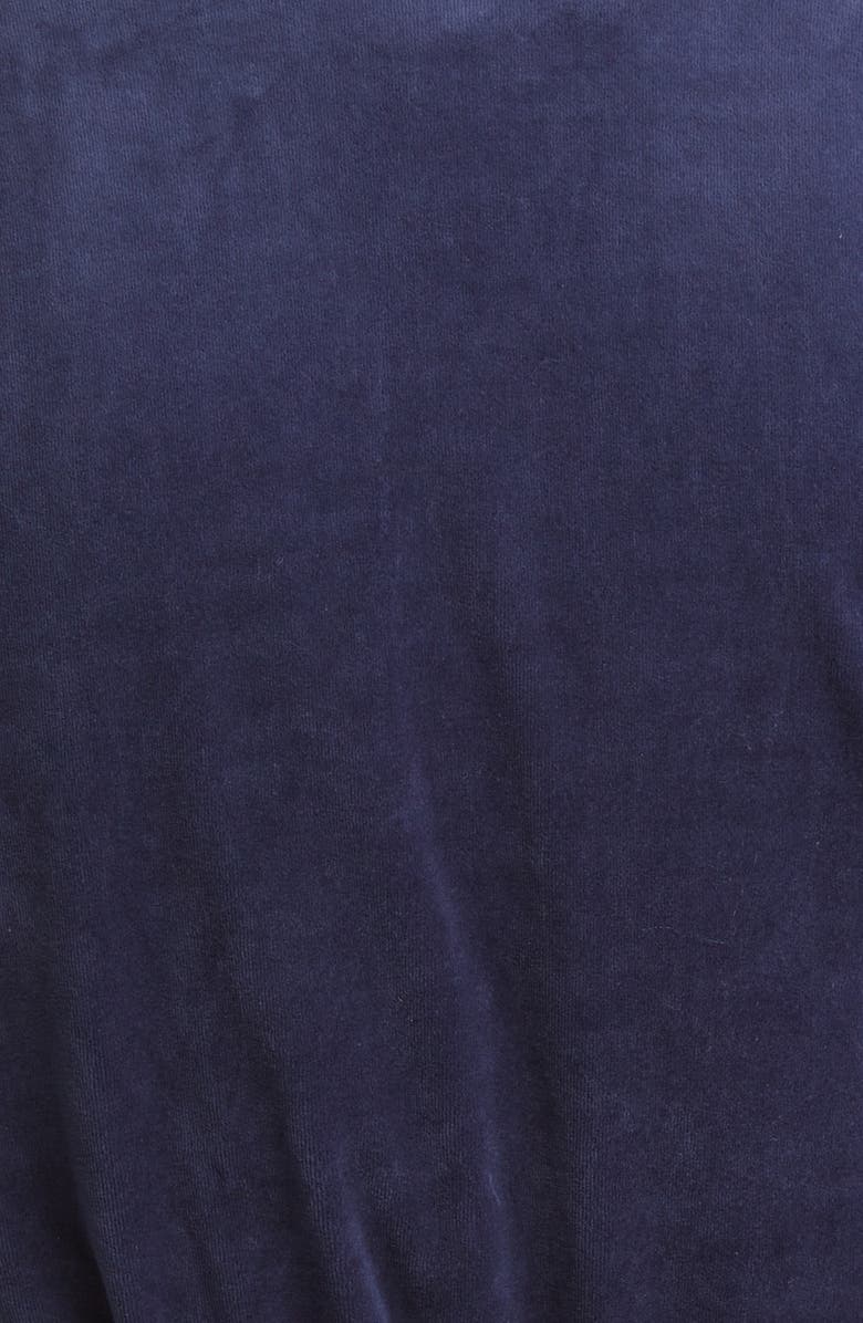 Majestic International Refinery Velour Shawl Collar Robe, Alternate, color, Navy