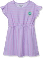 Lands' End Girls Short Sleeve Gathered Waist Tunic Top