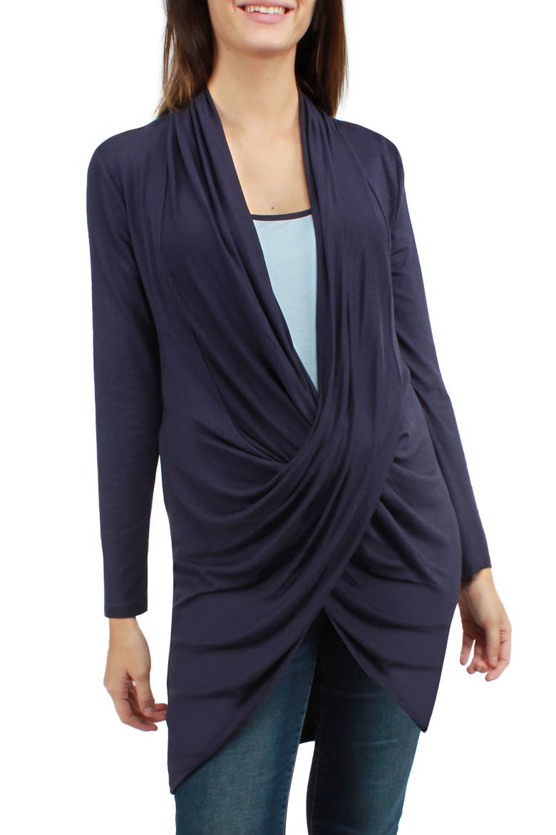 Vienna Maternity/Nursing Tunic with Camisole, Main, color, NAVY