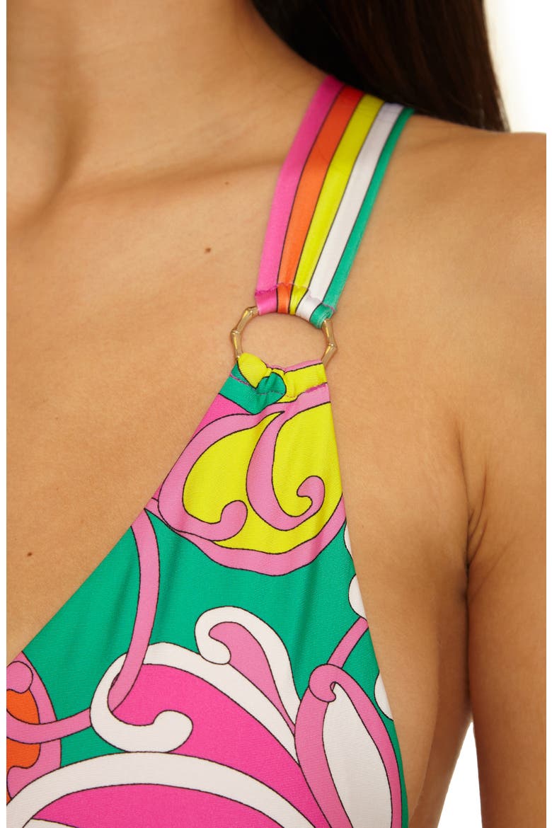 Elara High-Leg One-Piece Swimsuit, Alternate, color, MULTI