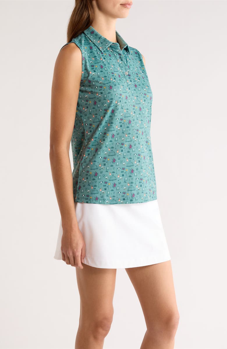 Swannies Natalie Sleeveless Golf Polo, Alternate, color, Wasabi