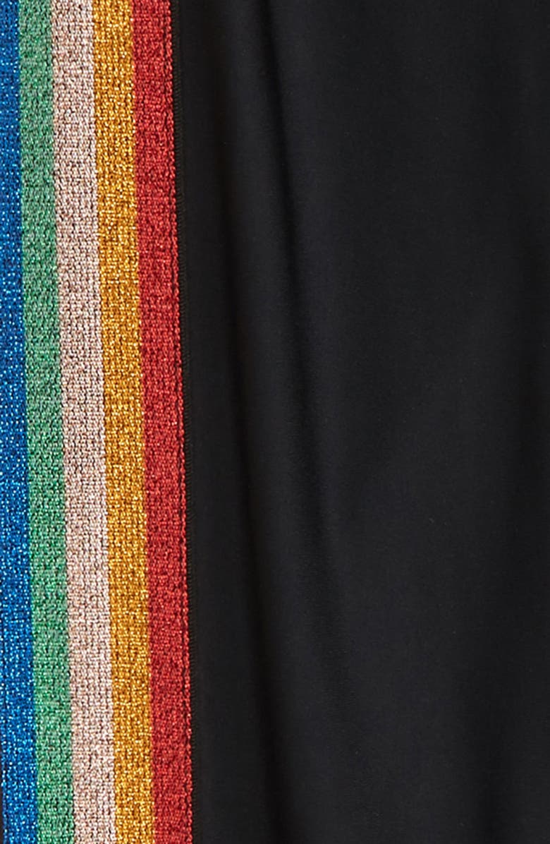 Lola + The Boys Lola & the Boys Kids' Metallic Rainbow Leggings, Alternate, color, 