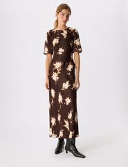 Whistles Shadow Midi Dress