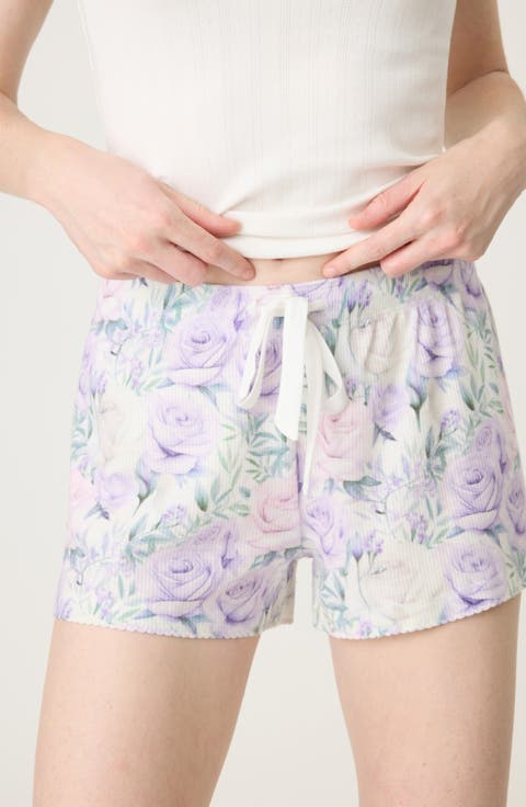 Violet Rose Thermal Pajama Shorts