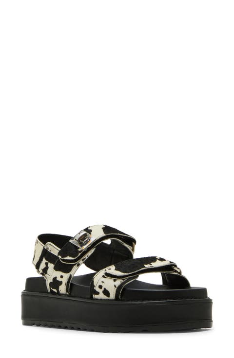Big Mona Genuine Calf Hair Platform Sandal (Women)