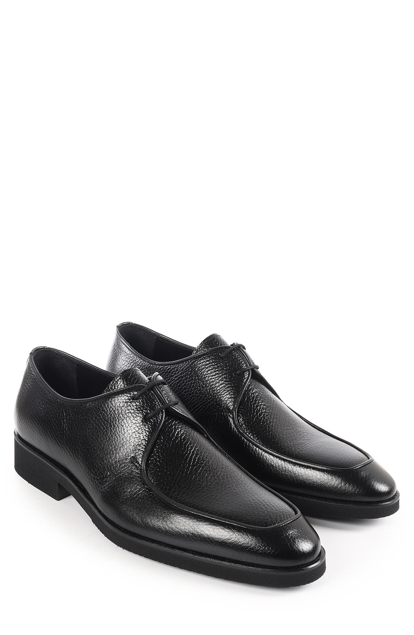 VELLAPAIS Moore Apron Toe Derby, Alternate, color, Black