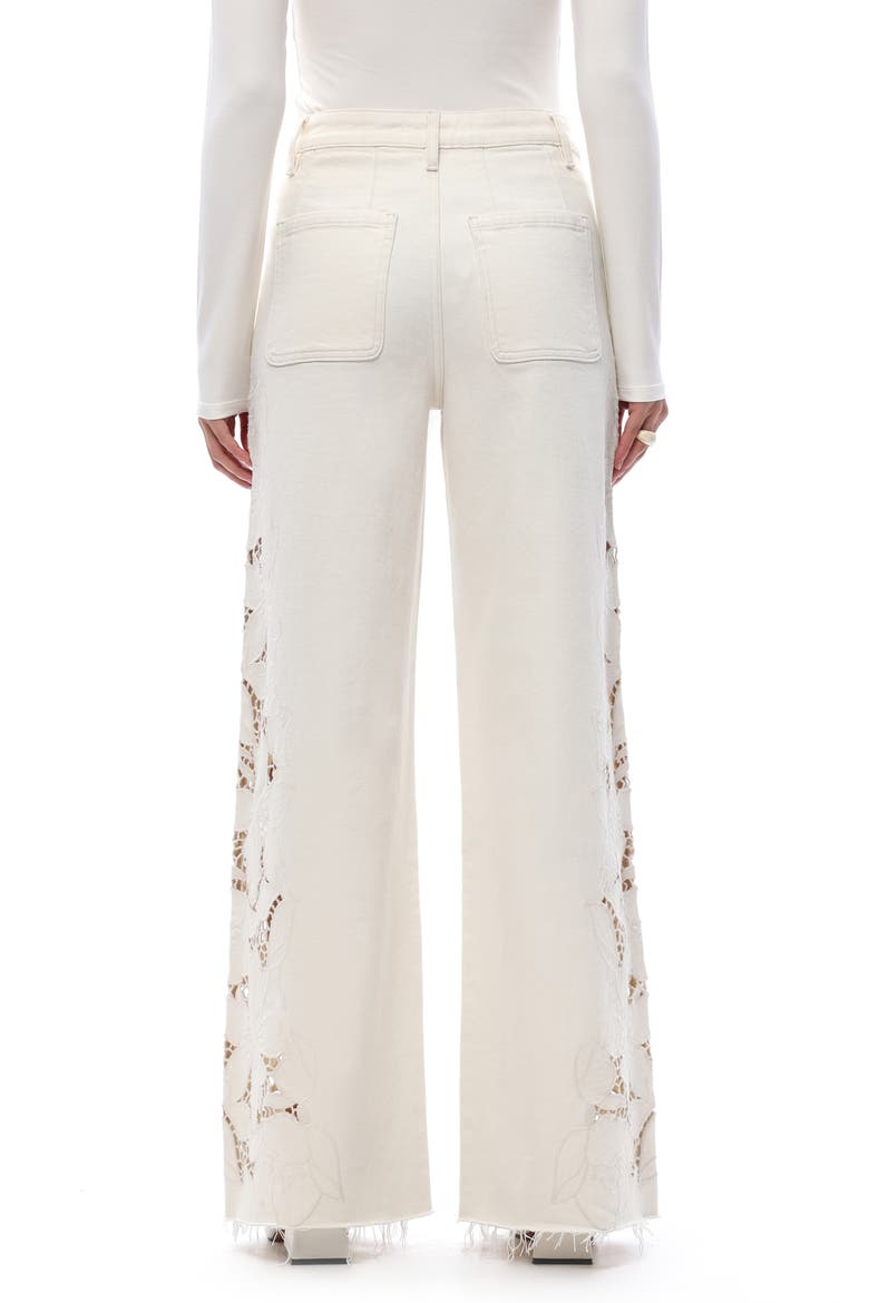 High Waist Wide Leg jeans, Alternate, color, OFF-WHITE