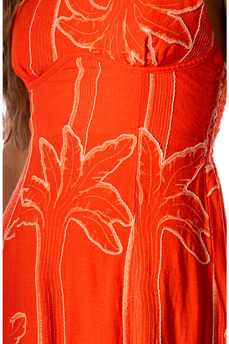 Palm Plantation Lupine Cover-Up Dress, Alternate, color, BRIGHT RED