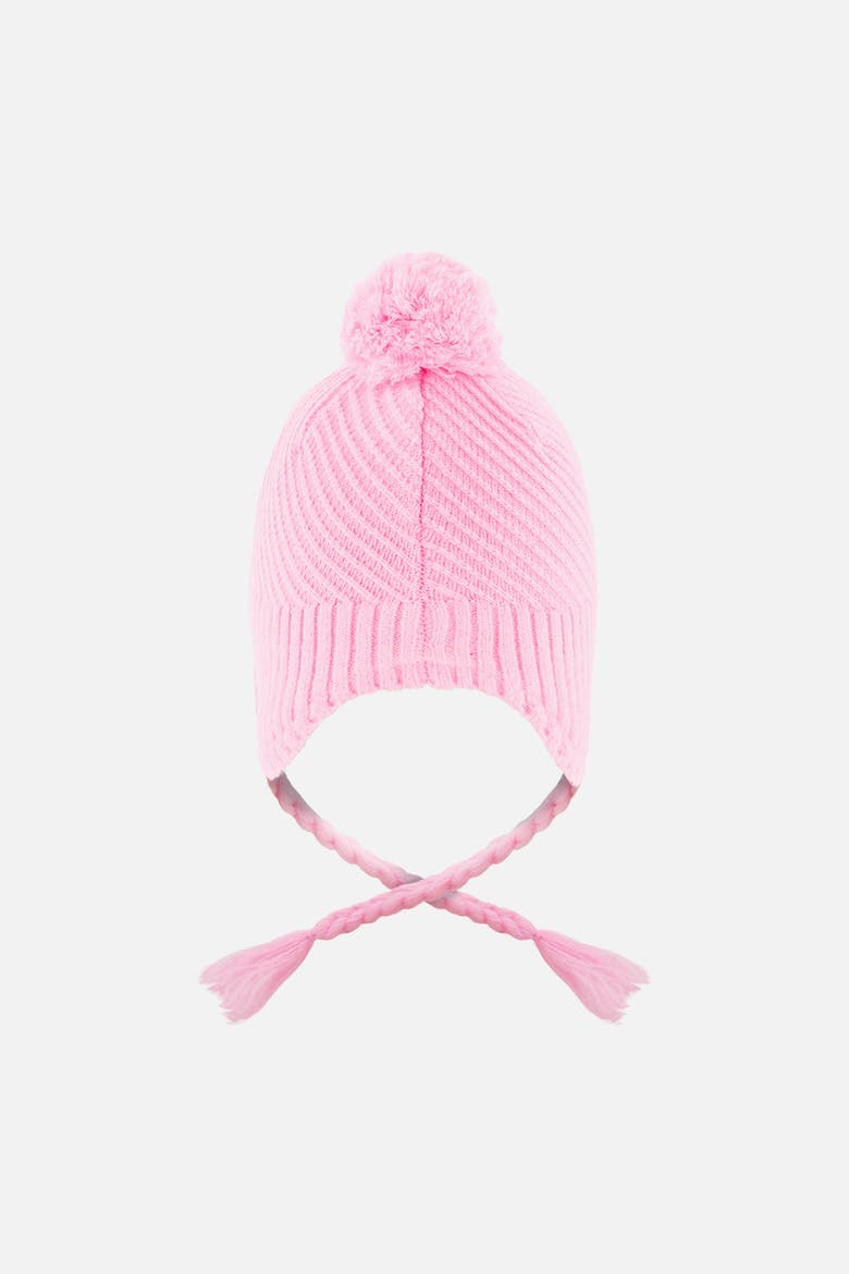 Peruvian Knit Tassel Pompom Hat, Alternate, color, Pink