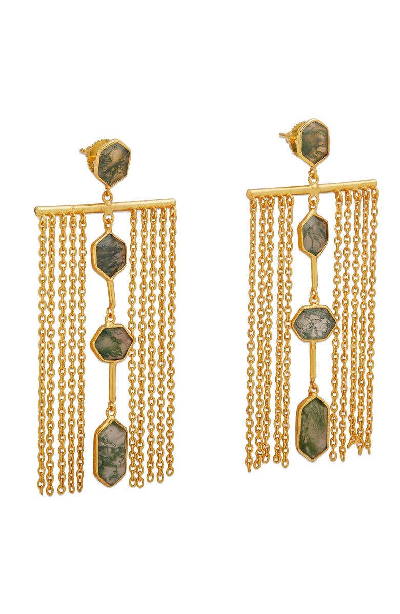 Dhwani Bhansal ZELENA CHANDELIERS, Alternate, color, Gold Plated