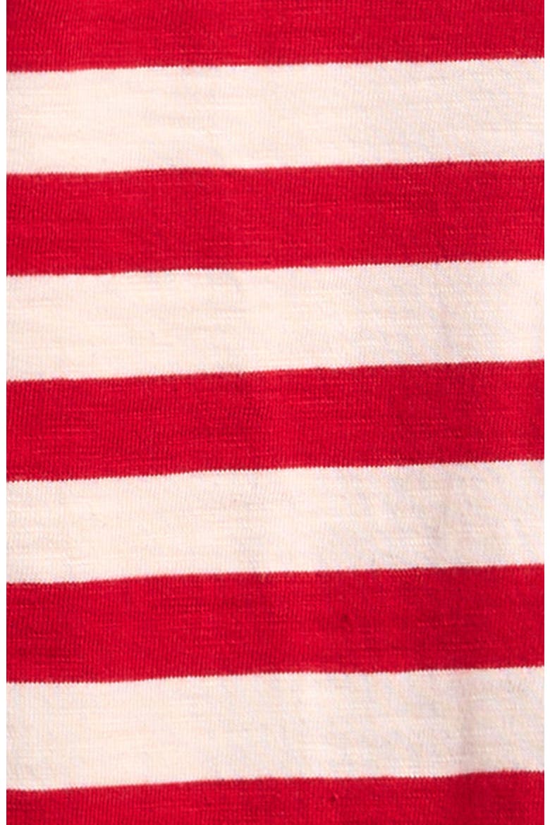 Kids' Stripe Heart Cotton T-Shirt, Alternate, color, RED
