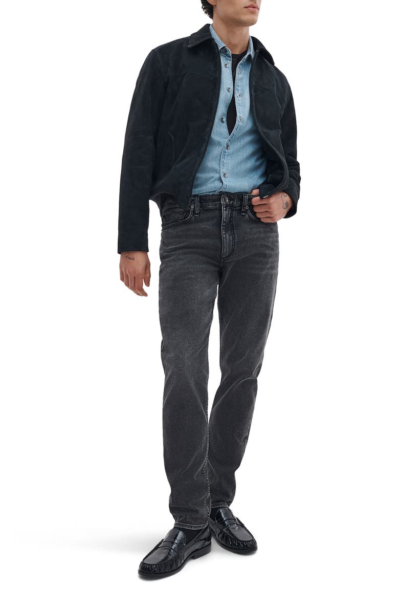 rag & bone Tomlin Trim Fit Denim Button-Up Shirt, Alternate, color, 