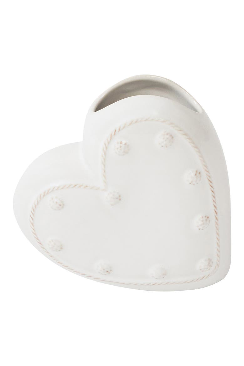 Berry & Thread Heart Vase, Main, color, WHITEWASH