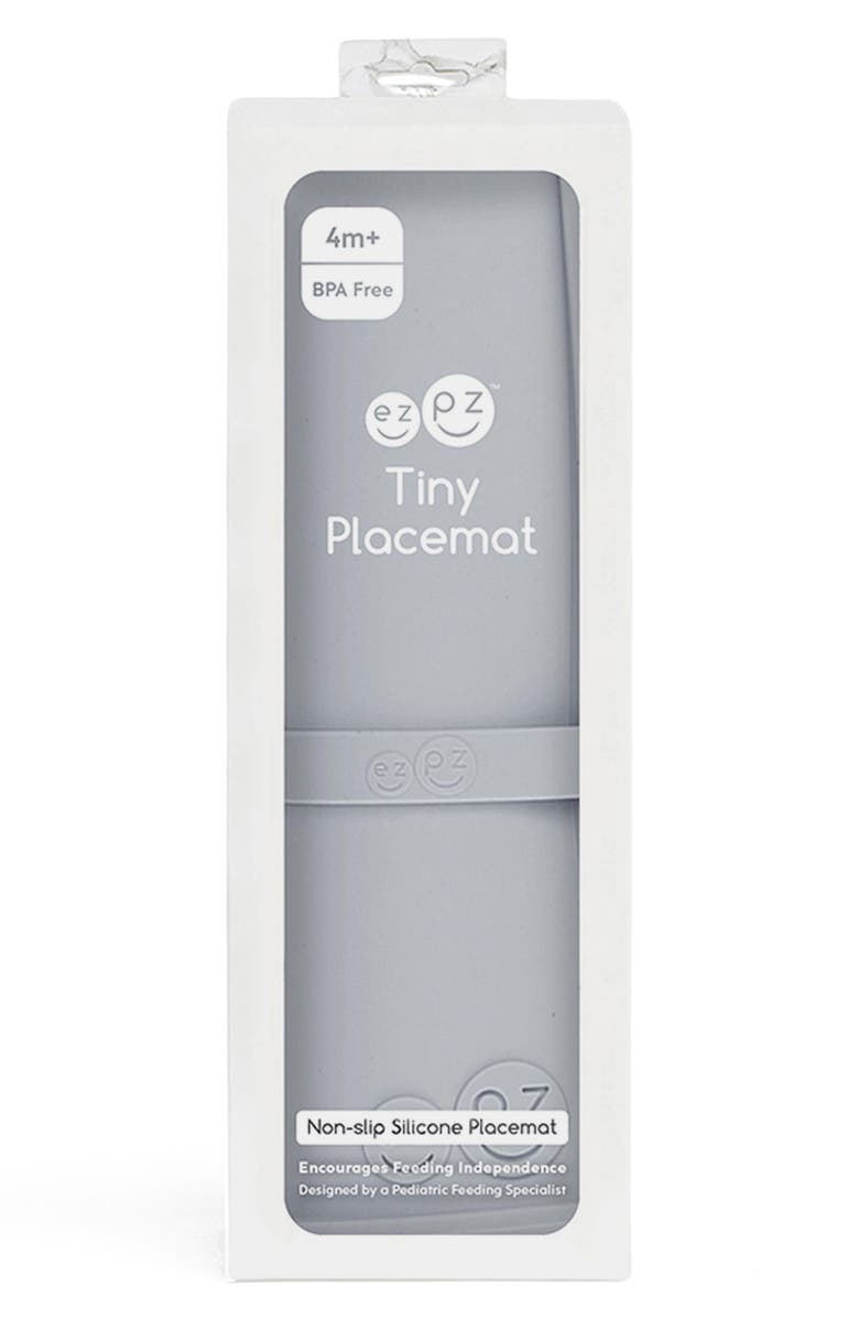 ezpz Tiny Placemat, Alternate, color, Pewter