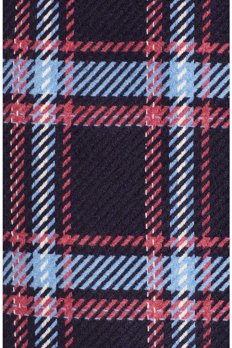 x Atlantic-Pacific Plaid Wrap Pencil Skirt, Alternate, color, NAVY PLAID