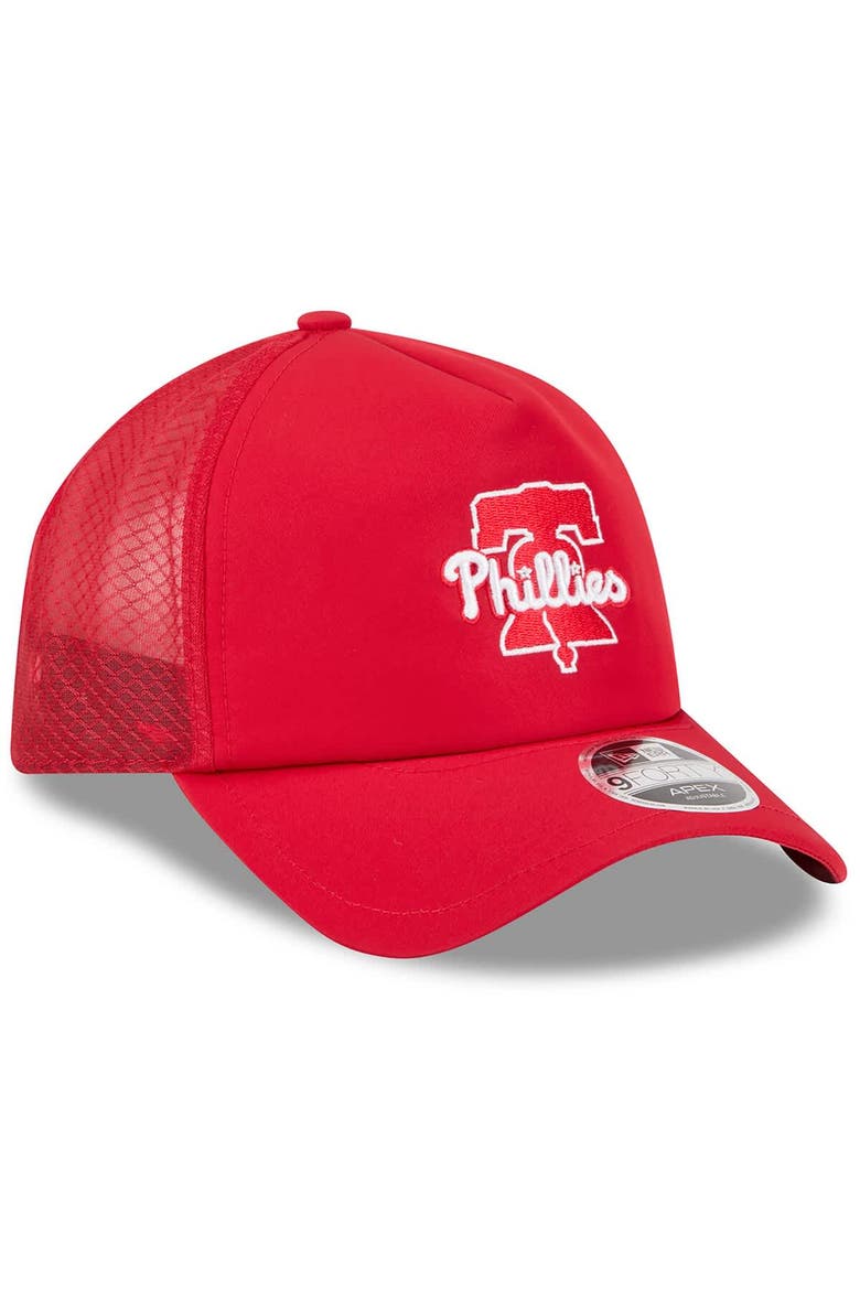 Men's New Era Red Philadelphia Phillies 2026 Batting Practice Alternate Apex 9FORTY Adjustable Hat, Alternate, color, Red