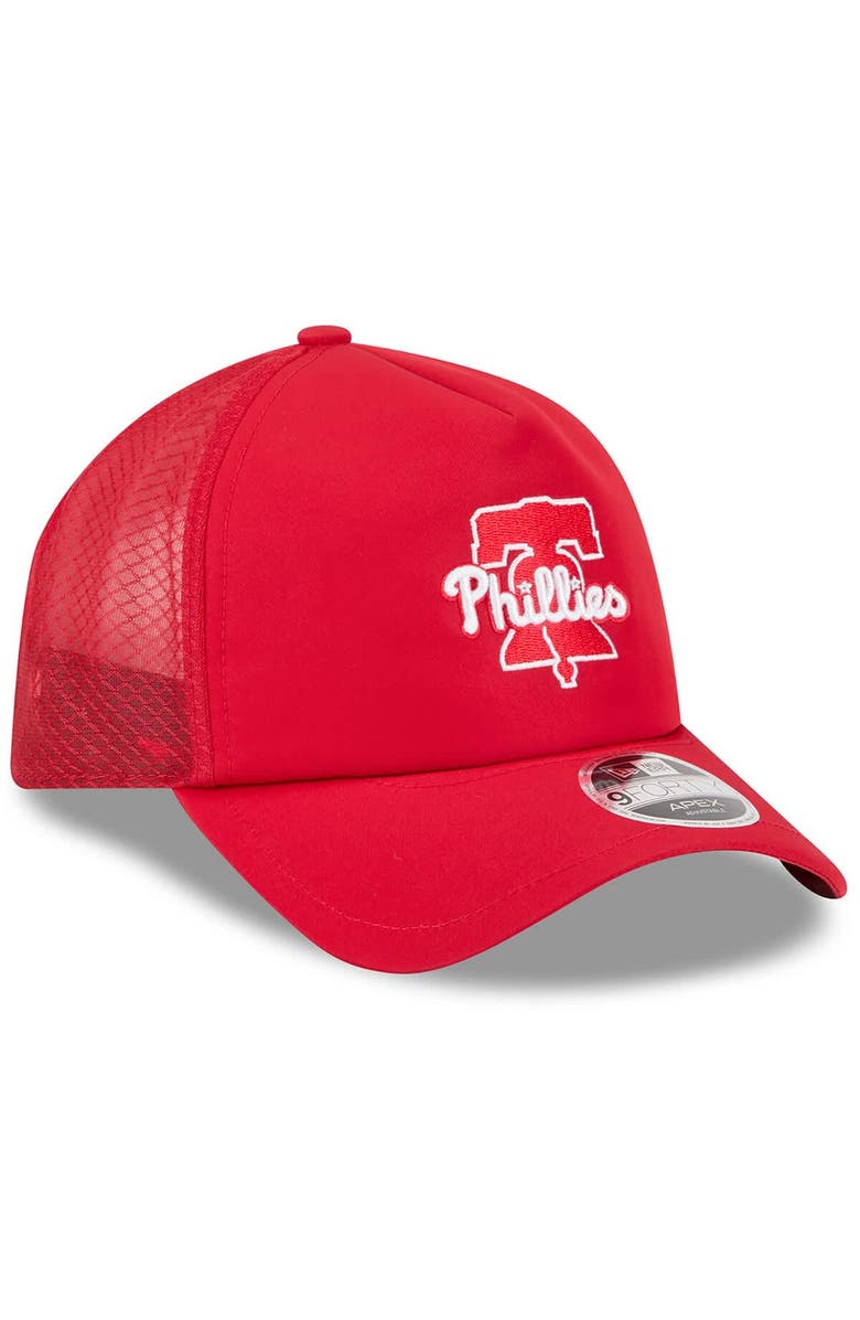 New Era Men's New Era Red Philadelphia Phillies 2026 Batting Practice Alternate Apex 9FORTY Adjustable Hat, Alternate, color, Red