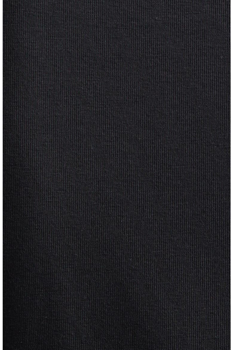 Vilde Shirred Peplum T-Shirt, Alternate, color, BLACK JERSEY