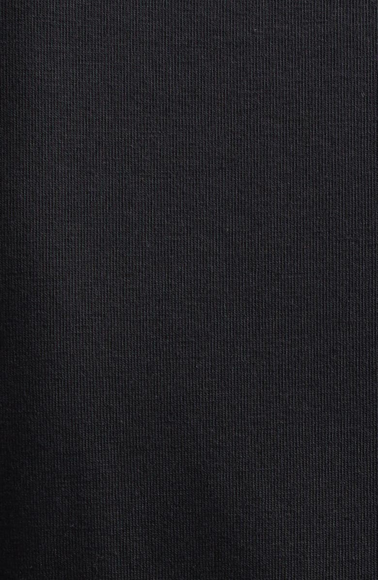 Cecilie Bahnsen Vilde Shirred Peplum T-Shirt, Alternate, color, Black Jersey