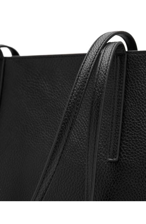 Mango Double Handle Shopper Tote In Black