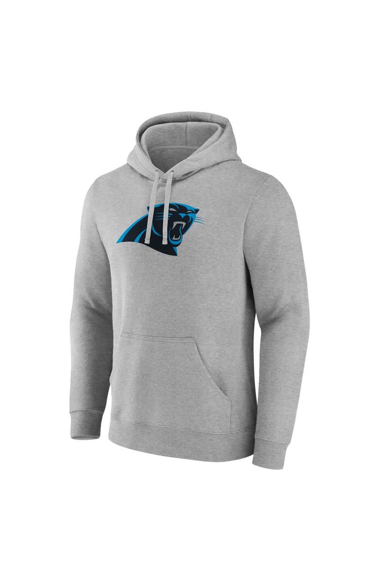 FANATICS Men's Fanatics Heather Gray Carolina Panthers Deliver Fleece Pullover Hoodie, Alternate, color, 