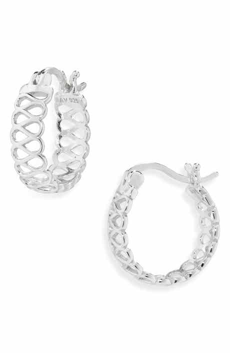 ARGENTO VIVO Infinity Filigree Huggie Hoop Earrings