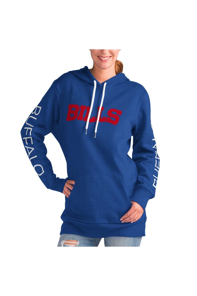 Women's G-III 4Her by Carl Banks Royal Buffalo Bills Extra Inning Pullover Hoodie, Main, color, Royal