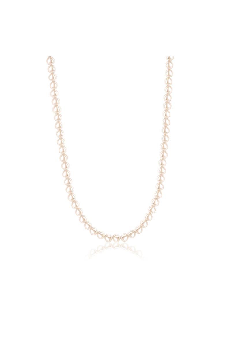 Shell Pearl Necklace, Main, color, White