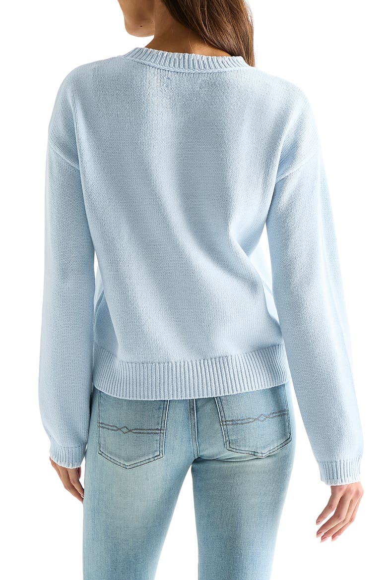 Embroidered Fish Sweater, Alternate, color, SKYWAY
