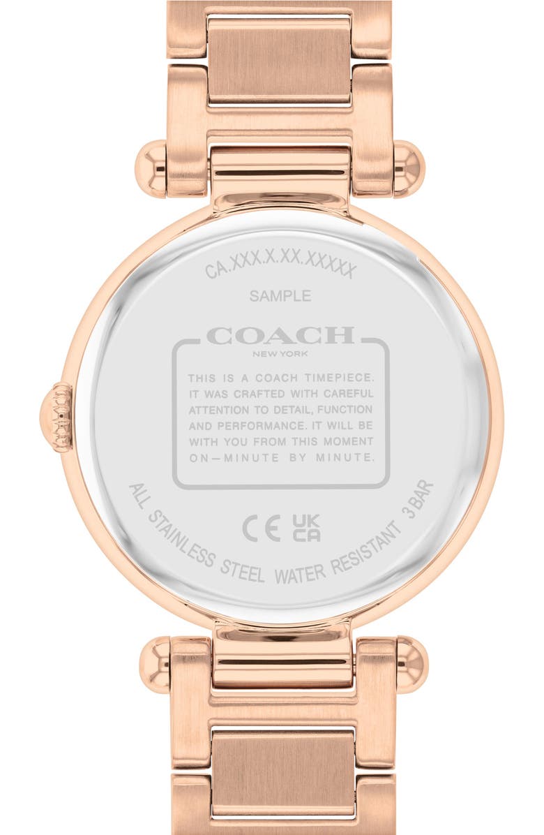 COACH Cary Bracelet Watch, Alternate, color, Rose Gold