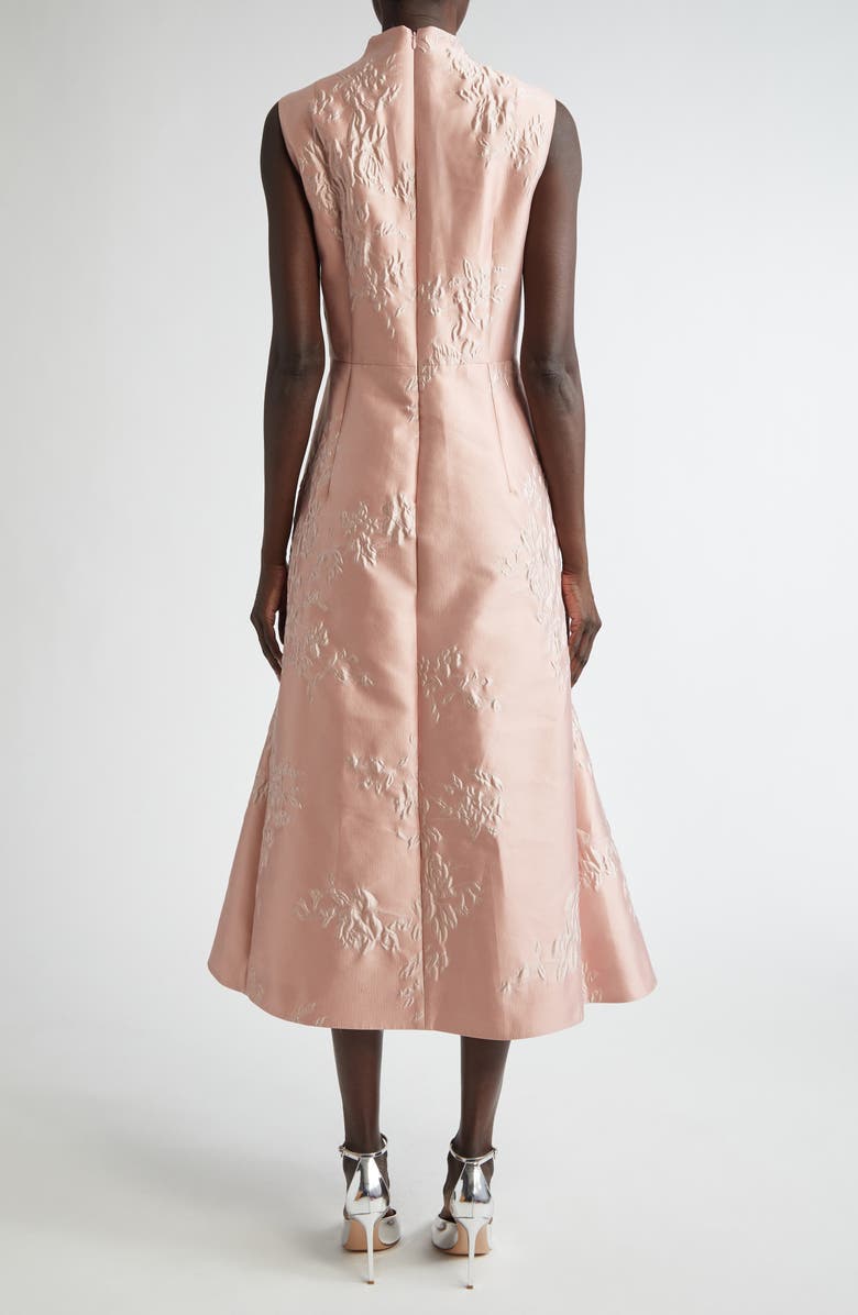 Emilia Wickstead Kissa Rose Jacquard Midi Dress, Alternate, color, 