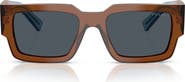 Prada 55mm Rectangular Sunglasses