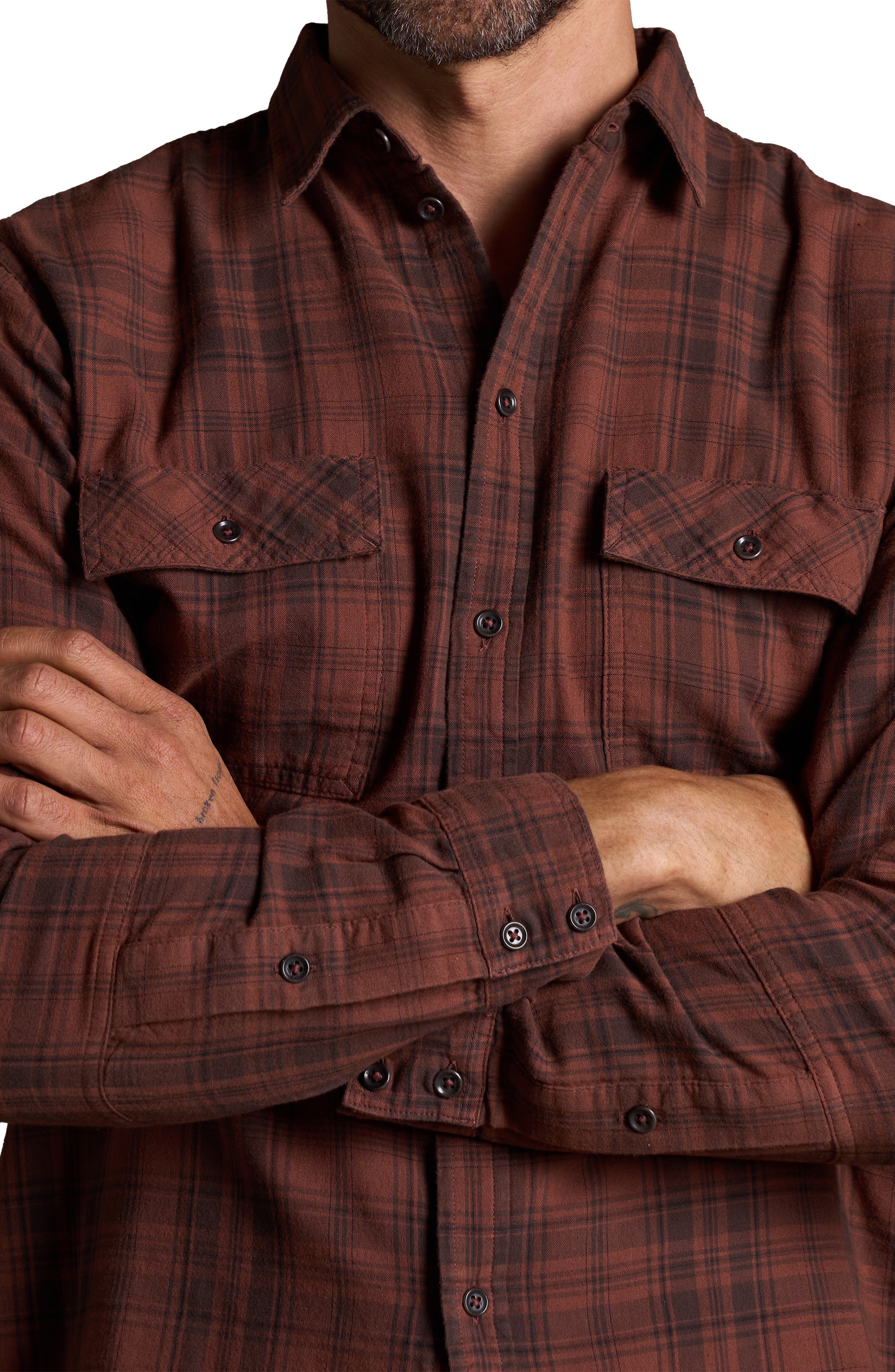 Redding Plaid Flannel Button-Up Shirt - image 5
