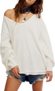 Free People Coast 2 Coast Oversize Thermal Top