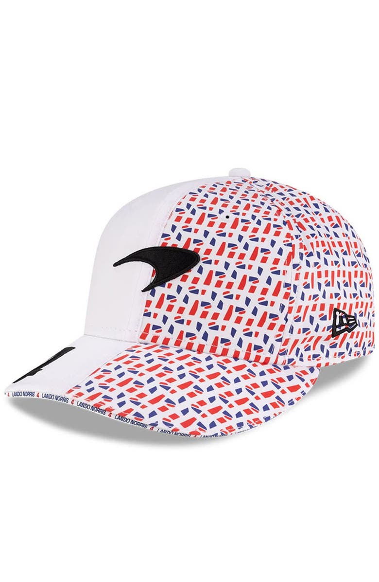 New Era Men's New Era White McLaren F1 Team 2025 British Grand Prix 9FIFTY Snapback Hat, Alternate, color, 